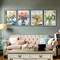 4 Pack Paint by Numbers for Adults & Beginners – Easy Flower Canvas Painting Kits for Home Wall Decor, 12x16 Inch Each